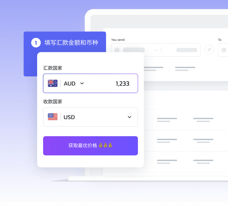 Finzc 在线汇款实时价格对比